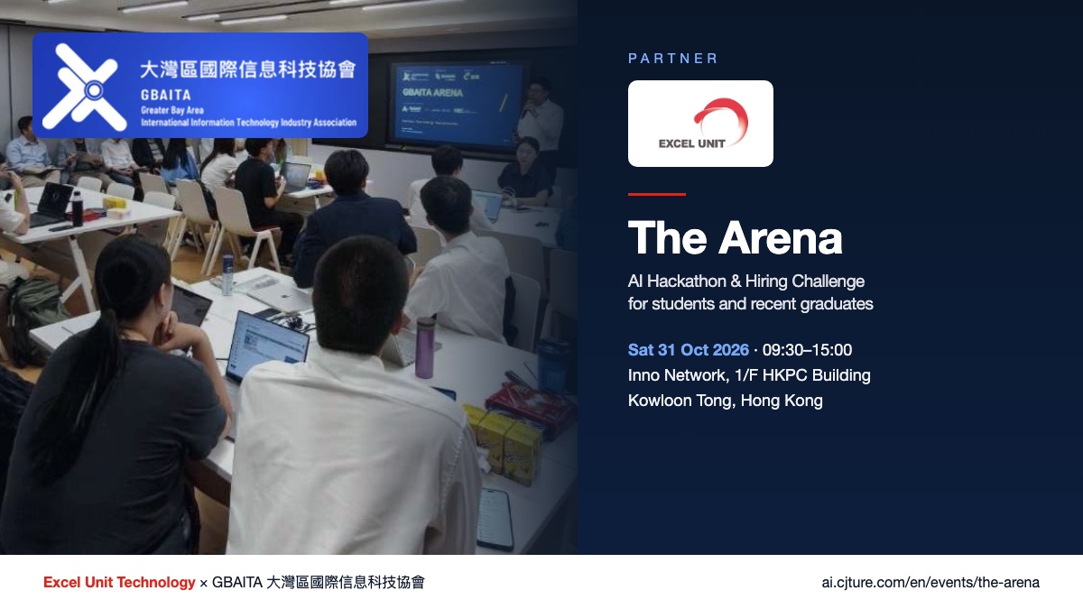 Excel Unit partners with GBAITA for The Arena — a live AI Hackathon & Hiring Challenge on 31 October