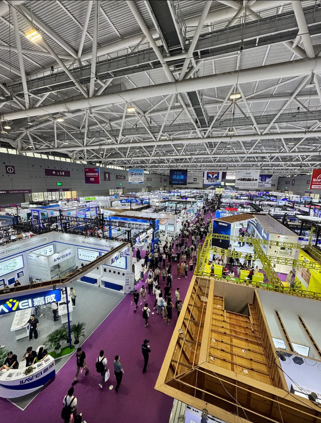 CIOE 2026 exhibition floor — optical connectivity halls, Shenzhen World