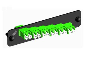 1000-Type Adapter Pack with 6 LC duplex SM adapters, green
