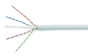 GigaSPEED X10D® 1091B ETL Verified Category 6A U/UTP Cable, white jacket, 4 pair count, 1000 ft (305 m) len…