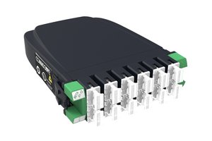 G2 LL Singlemode  MPO 12 distribution module, 12 SC APC to 1x12f MPO pinned, dust plugs