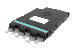 CHD ULL Multimode MPO-12 distribution module, 12LC to 1x12f MPO unpinned,  dust plugs