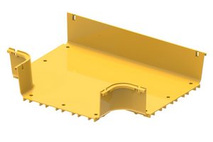 CommScope FiberGuide Raceway System FGS-MHRT-F: TEE,HORIZ,4X12,YEL