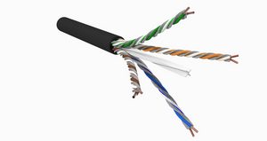 CommScope SYSTIMAX Fiber Cable — 760258481 1573A BLK C6 4/21 U/UTP R1000