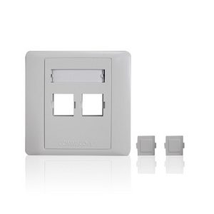 CommScope SYSTIMAX M12CF Faceplate, 2-port, White