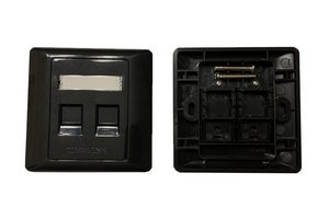 CommScope SYSTIMAX M12CFS SHUTTERED FACEPLATE,2 P