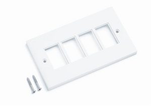 CommScope SYSTIMAX M14D-F-262 FP, 4 PORT, WH, ECO
