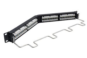 CommScope SYSTIMAX Modular Patch Panel 1100A Angled 1U 24-Port