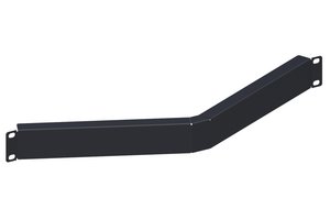 Angled Blanking Panel, 1U, Black