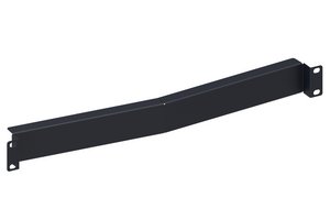 Recessed Angled Blanking Panel, 1U, Black