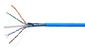 CS34CM Category 6, F/UTP Cable, non-plenum, blue jacket, 4 pair count, 1000 ft (305 m) length reel