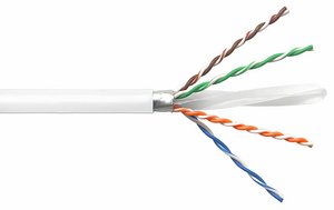CS41CM, ETL Verified Category 6A U/UTP Cable, non-plenum, white jacket, 4 pair count, 1000 ft (305 m) lengt…