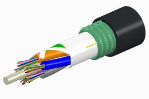 Fiber OSP cable, TeraSPEED® Single Jacket/Single Armor, Gel-Free, Stranded Loose Tube, 12 fibers, Singlemod…
