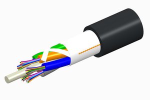 Fiber OSP cable, TeraSPEED® Single Jacket All-Dielectric, Gel-Free, Stranded Loose Tube, 24 fibers, Singlem…