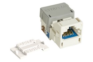 GigaSPEED X10D® M-Series Modular Jack, RJ45, Cat6A Unshielded, White (24 ea/pkg)