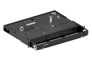 EPX 1U fixed panel, accepts (3) LGX/PNL style splice cassettes, modules or panels, providing up to 36 duple…