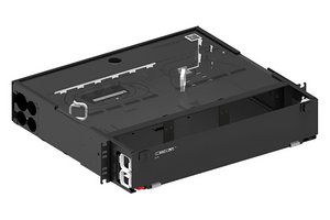 EPX 2U sliding panel, accepts (6) LGX/PNL style splice cassettes, modules or panels, providing up to 72 dup…