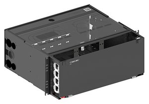 EPX 4U sliding panel, accepts (12) LGX/PNL style splice cassettes, modules or panels, providing up to 144 d…