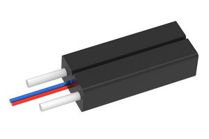 Fiber indoor/outdoor cable, LSZH Figure 8, 2 fiber, Singlemode G.652.D and G.657.A1, Meters jacket marking,…