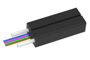 Fiber indoor/outdoor cable, LSZH Figure 8, 4 fiber, Singlemode G.652.D and G.657.A1, Meters jacket marking,…