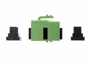 Fiber Optic Adapter, simplex SC, singlemode/multimode,green