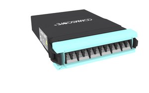 G2 MPOptimate® Multimode OM4 MPO-12 Distribution Module, 12LC to 1x12f MPO pinned, internal shutters