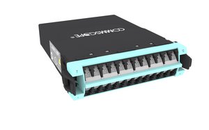 G2 MPOptimate® Multimode OM4 MPO-12 Distribution Module, 24LC to 2x12f MPOs pinned, internal shutters