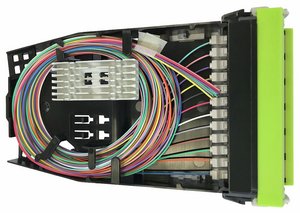 G2 Splice Cassette, 12LC  with internal shutters, OM5, with pigtails