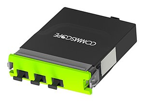 G2 ULL 1x3 Multimode OM5 WideBand Conversion Module, (1) MPO-24 unpinned ports rear, (3) MPO-8 pinned front
