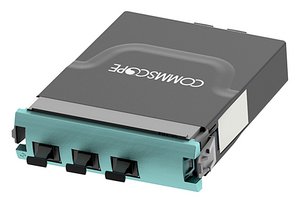 G2 ULL 2x3 Multimode OM4 Conversion Module, (2) MPO-12 unpinned ports rear, (3) MPO-8 pinned front