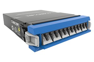 G2 ULL Singlemode MPO-12 Distribution Module, 12LC to 1X12f MPOs unpinned, internal shutters