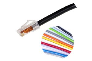 GigaSPEED XL® GS8E Single End Solid Plenum Cable Modular Patch Cord