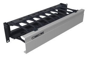 Horizontal Trough Kit, 2 RU, 19 in, single sided, silver