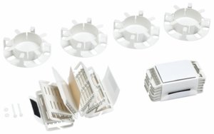 Splice Wallet Kit, 144 Mechanical Splices (2x6x12), 4U Shelf, 4 Fiber Drums