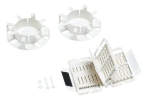 Splice Wallet Kit, 36 Mechanical Splices (1x3x12), 1U/2U Shelf, 2 Fiber Drums