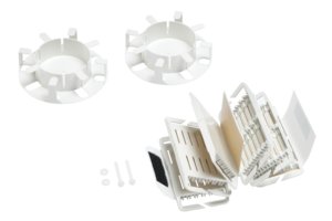 Splice Wallet Kit, 72 Mechanical Splices (1x6x12), 2U Shelf, 2 Fiber Drums