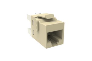 KJ-Series Modular Jack, RJ45, Cat6 Unshielded, Light Almond