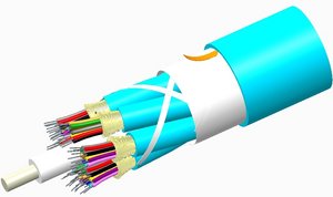 Fiber indoor cable, Low Smoke Zero Halogen Distribution, 96 fiber multi-unit, Multimode OM3, Meters jacket …