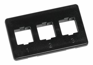 Flexible Faceplate with Single Gang Frame, black
