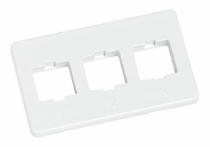 Flexible Faceplate with Single Gang Frame, white