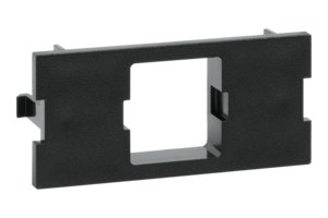 FP Type Single Port Adapter Housing, black