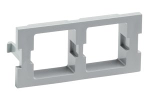 FP Type Double Port Adapter Housing, gray
