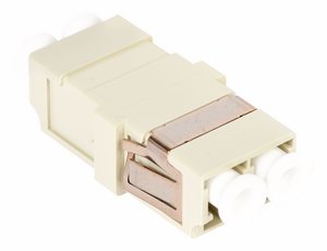 OptiSPEED® LC Duplex Low Profile Adapter, Beige, Single Pack