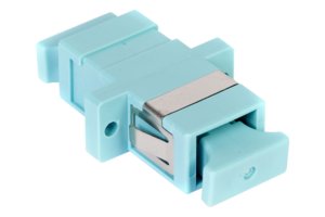 LazrSPEED® SC Simplex Adapter, Aqua, Single Pack
