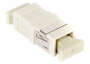 OptiSPEED® SC Simplex Flangeless Adapter, Beige, Single Pack