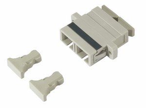 OptiSPEED® SC Duplex Adapter, Beige, Single Pack