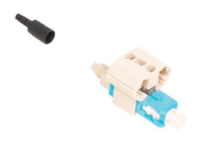 Qwik II® Field Installable SC Connector, OM3/4/5, Aqua, for 250/900um, single pack