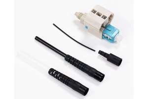 Qwik II® Field Installable SC Connector, OM3/4/5, Aqua, for 0.25/0.9/2.0/3.0 mm, single pack