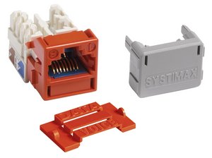 GigaSPEED X10D® M-Series Modular Jack, RJ45, Cat6A Unshielded, Orange