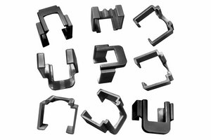 Modular Plug Color Clip, Black, 50 pcs